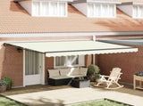 Awning Frame Cream 450 x 300 cm Polyester with PU coating 3330859