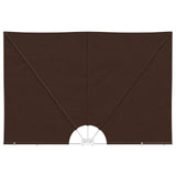 Balcony Privacy Screen Rectangular 200 x 400 cm Polyester Brown 42037159