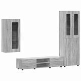 TV Cabinet Set FLORIN 3 pcs Grey Sonoma Engineered Wood 3397970