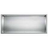 Garden Planter Silver 50 x 20 x 40 cm Galvanised Steel 8005452