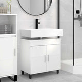 Bathroom Vanity Unit High Gloss White 60 x 35 x 60 cm 889399