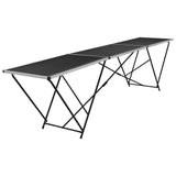 Folding Pasting Table MDF and Aluminium 300x60x78 cm 140718