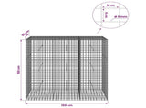 Gabion with 5 mm Wire and 5x5 cm Mesh 150x50x150 cm 3464277