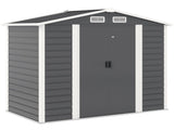 7 x 4ft Garden Shed, Easy to Assemble, Upgraded Galvanised Steel Frame with Foundation Kit, Double T3398P324023