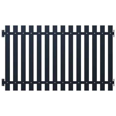 Fence Panel Anthracite 178x75 cm Powder-coated Steel 146475