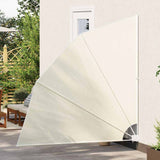 41576 Collapsible Balcony Side Awning Cream 210x210 cm