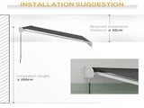 2.5 x 3m Electric Cassette Awning, with Remote - Grey T3398P313558