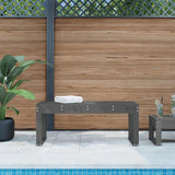 Garden Bench Grey 110x38x45 cm Solid Wood Pine 825095