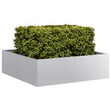 Planter 100x100x30 cm Galvanised Steel 860813