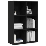 Book Cabinet Black Oak 66x30x98 cm Engineered Wood 862420