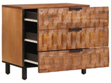 Bedside Cabinet Brown 50 x 33 x 62 cm Solid Mango Wood 4017909