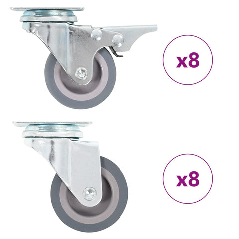 16 pcs Swivel Casters 50 mm 277913