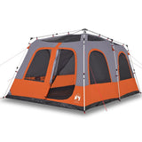 Family Tent Dome 8-Person Grey and Orange Quick Release 4004238