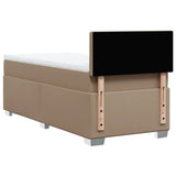 Box Spring Bed with Mattress Cappuccino 100x200 cm Faux Leather 3286111