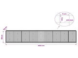 Gabion with 5 mm Wire and 5x5 cm Mesh 450x50x100 cm 3464259