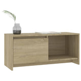 TV Cabinet Sonoma Oak 90x35x40 cm Engineered Wood 809785