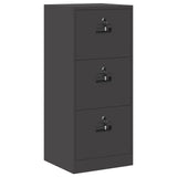 File Cabinet Black 45.5 x 42 x 106.5 cm Cold-Rolled Steel 891616