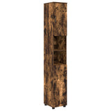 Bathroom Cabinet Smoked Oak 30 x 35 x 192 cm 883339
