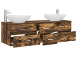 Bathroom Furniture Set 3 pcs Smoked Oak 49.5 x 44.5 x 65 cm 3405911