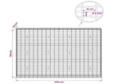 Gabion with 5 mm Wire and 5x10 cm Mesh 200x30x150 cm 3464662