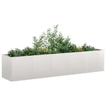 ZNTS Planter 200x40x40 cm Stainless Steel 860686