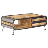 247804 Coffee Table 100x50x35 cm Solid Mango Wood