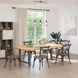 Dining Table Legs Anthracite 2 pcs 100x cm Steel 4013322
