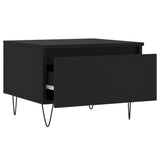 Coffee Tables 2 pcs Black 50x46x35 cm Engineered Wood 830863