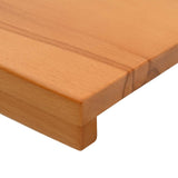 Window Sills 2 pcs Light Brown 100 x 40 x 2 cm Solid Beech Wood 42048202