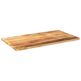 Table Top 110x60x2.5 cm Rectangular Solid Wood Rough Mango 371335