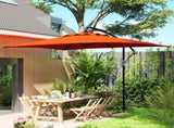 3 Cantilever Overhanging Parasol, with Cross Base - Orange T3398P323891