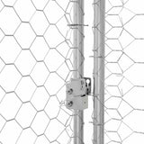 Dog Kennel 4 pcs Silver 8 x 2 x 2 m Galvanised steel 3368327