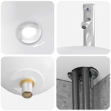 Bathroom Furniture Set 4 pcs Concrete Grey 3407426