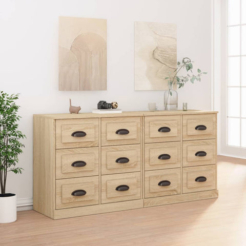 Sideboards 2 pcs Sonoma Oak Engineered Wood 3185282
