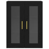 Wall Cabinet Black Oak 69.5 x 34 x 90 cm Engineered Wood 862167