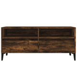 TV Cabinet Smoked Oak 100x34.5x44.5 cm Engineered Wood 831906
