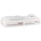 Pull-out Day Bed without Mattress White 2x cm 820428