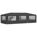 Professional Party Tent with Side Walls 4x9 m Anthracite 90 g/m 48539