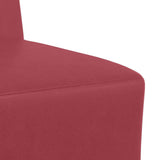 Modular Sofa Unit Armless Wine Red 55 x 74 x 82 cm Faux Leather 4108491
