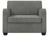 Armchair Dark Grey Velvet 42043413