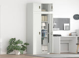 Storage Cabinet 2 pcs White 60 x 40 x 220 cm Steel Lockable 3438710