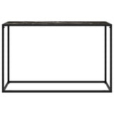 Console Table Black 120x35x75 cm Tempered Glass 322818