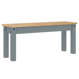 Dining Bench Panama Grey 105x30x45 cm Solid Wood Pine 4005712