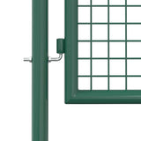 Fence Gate Steel 100x150 cm Green 145734
