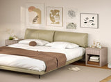 Modern Bedside Table Set of 2, Bedside Cabinet with Drawer and Open Shelf, Side End Table, T3398P555170