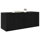Wall Mounted TV Cabinet Black Oak 100 x 34.5 x 40 cm 881155