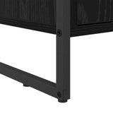 Shoe Cabinet Black Oak 79 x 36 x 100 cm Engineered Wood 886462