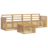 Outdoor Sofa Set 5 pcs White Solid Acacia Wood 3391344