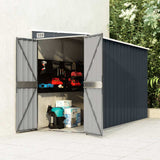 Garden Shed Anthracite Galvanised steel, metal Medium Garden Shed 316227