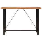 ZNTS Bar Table 150x70x107 cm Solid Wood Acacia and Iron 356371